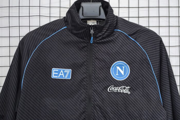 Mens Napoli 2025/26 Windbreaker Black Jacket