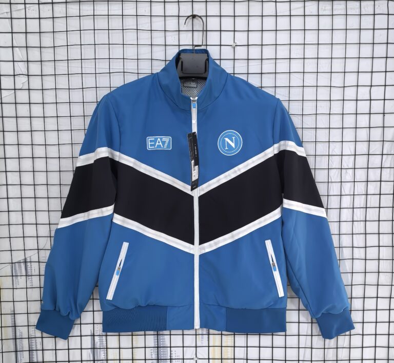 Mens Napoli 2025/26 Windbreaker Blue Jacket