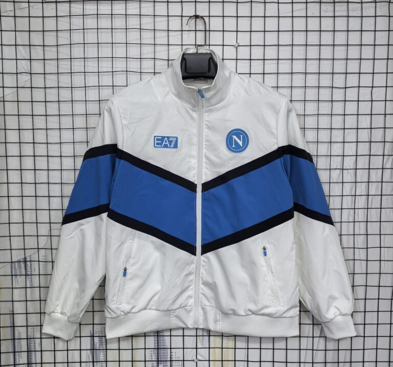 Mens Napoli 2025/26 Windbreaker White Jacket