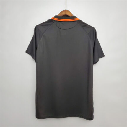 Mens Netherlands 2020 Away black Retro Style Jersey