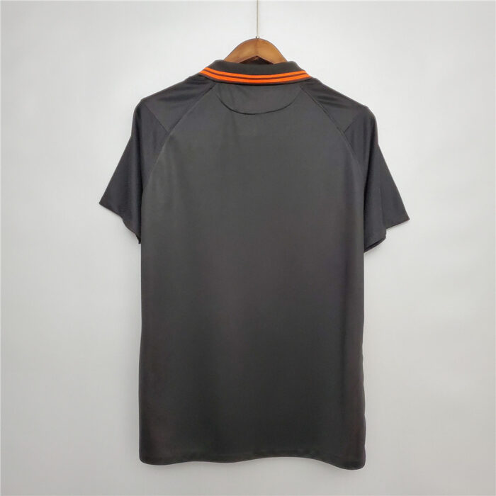 Mens Netherlands 2020 Away black Retro Style Jersey