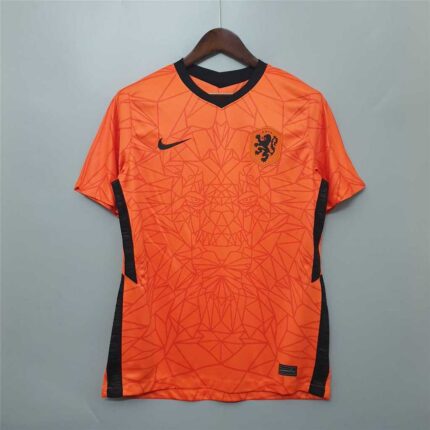 Mens Netherlands 2020 Home orange Retro Style Jersey