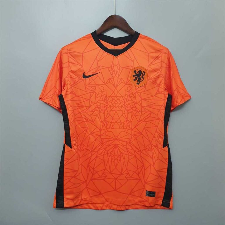 Mens Netherlands 2020 Home orange Retro Style Jersey