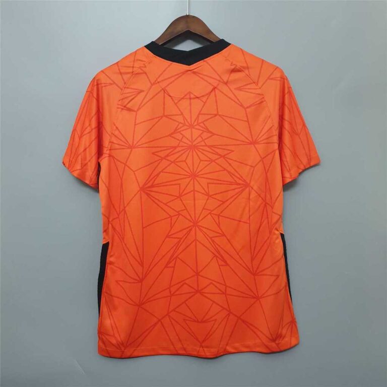 Mens Netherlands 2020 Home orange Retro Style Jersey