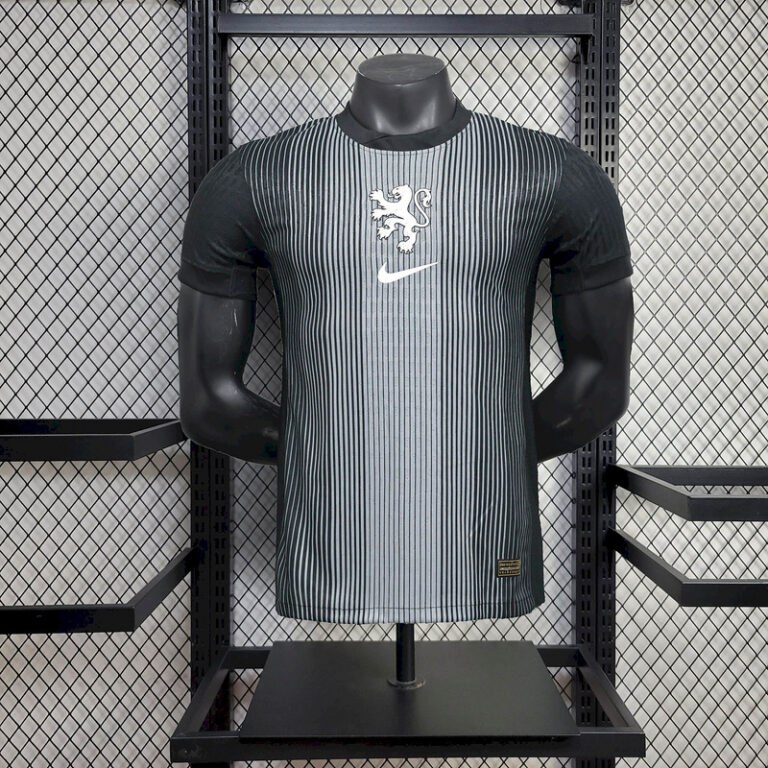 Mens Netherlands 2025 black player Jersey