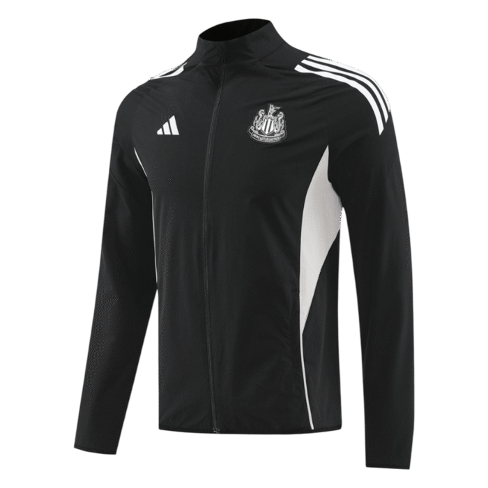 Mens Newcastle United 2025/26 Windbreaker Black Jacket