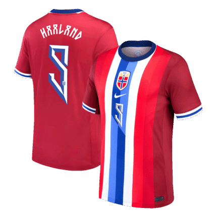 Mens Norway Retro Home Jersey – Haaland 9