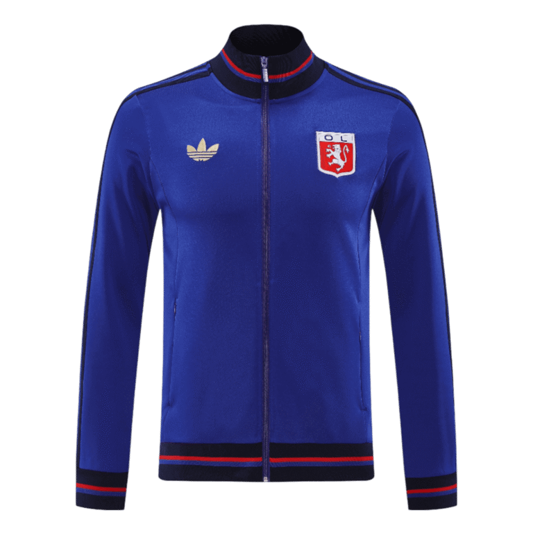 Mens Olympique Lyonnais 2025/26 Track Blue Jacket