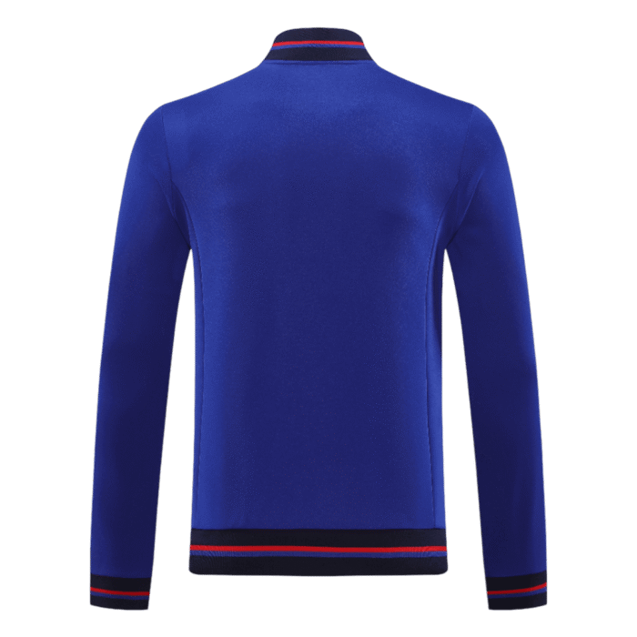 Mens Olympique Lyonnais 2025/26 Track Blue Jacket