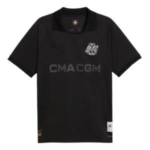 Mens Olympique Marseille 2024/25 Goalkeeper Black 125th Anniversary Jersey