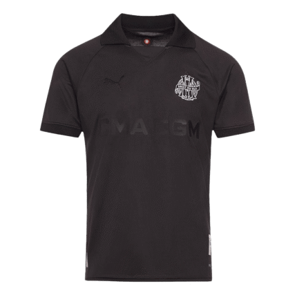 Mens Olympique Marseille 2024/25 Goalkeeper Black 125th Anniversary Jersey