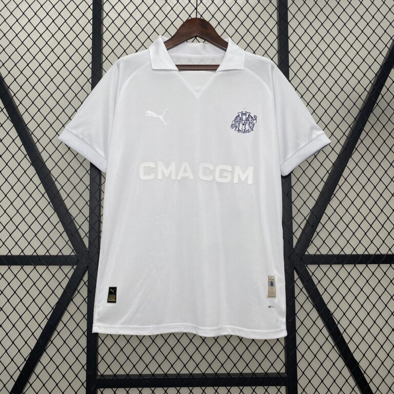 Mens Olympique Marseille 2024/25 Special Edition White Jersey