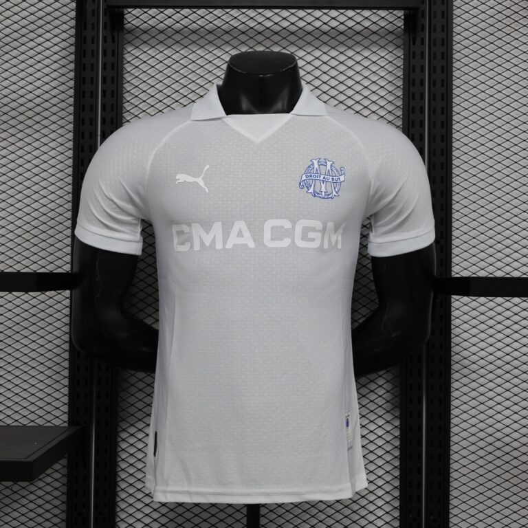 Mens Olympique Marseille 2024/25 Special Edition White Jersey Player Version