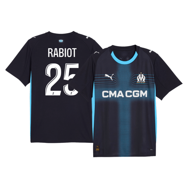 Mens Olympique Marseille 2025/26 Away Jersey – Rabiot 25