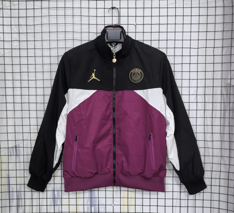 Mens Paris FC 2024/25 Windbreaker Purple Jacket