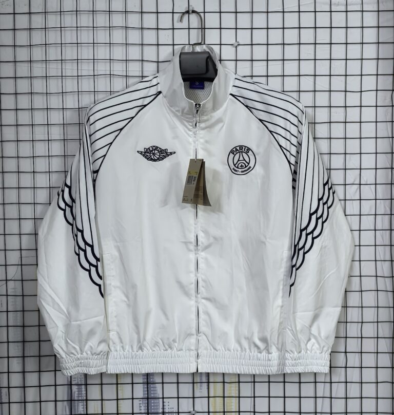 Mens Paris FC 2024/25 Windbreaker White Jacket