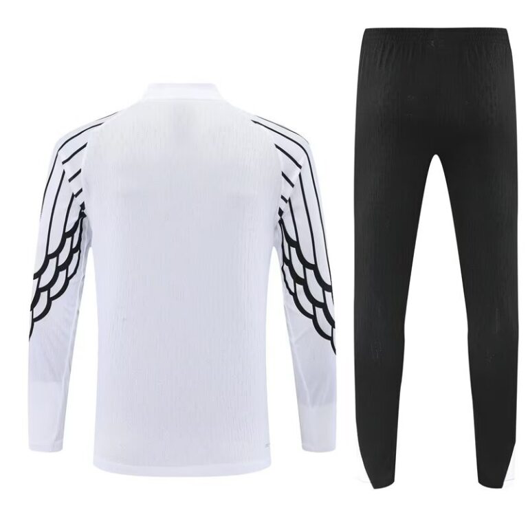 Mens Paris FC 2025/26 White Half Zipper Tracksuit
