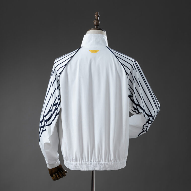 Mens Paris FC Collaboration Windbreaker White Jacket