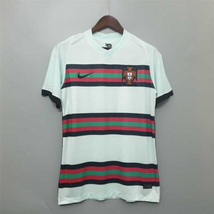 Mens Portugal 2020 Away white Retro Style Jersey