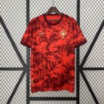 Mens Portugal 2024 Wear Red Training Jersey