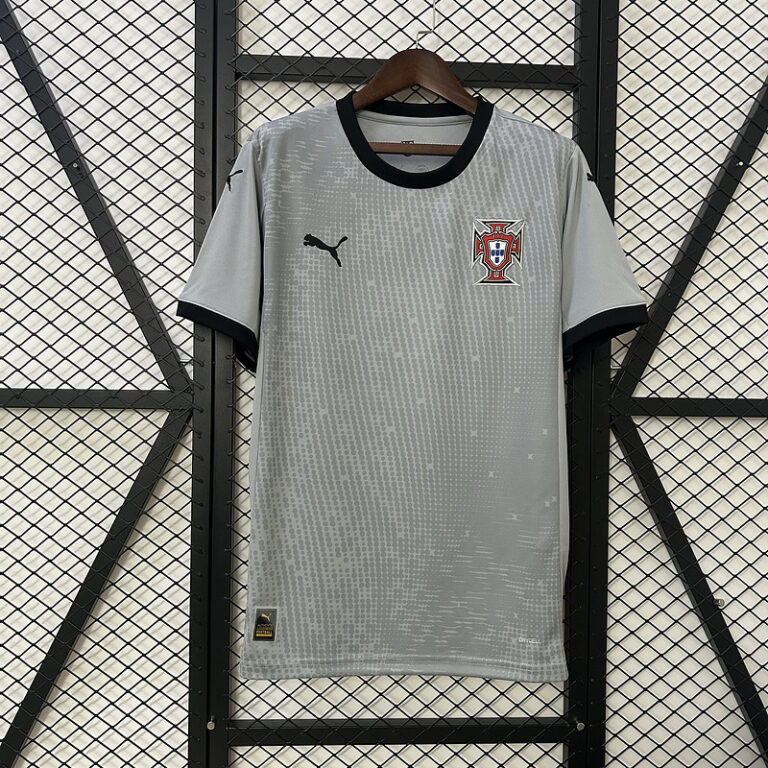 Mens Portugal 2025 Goalkeeper gray Jersey