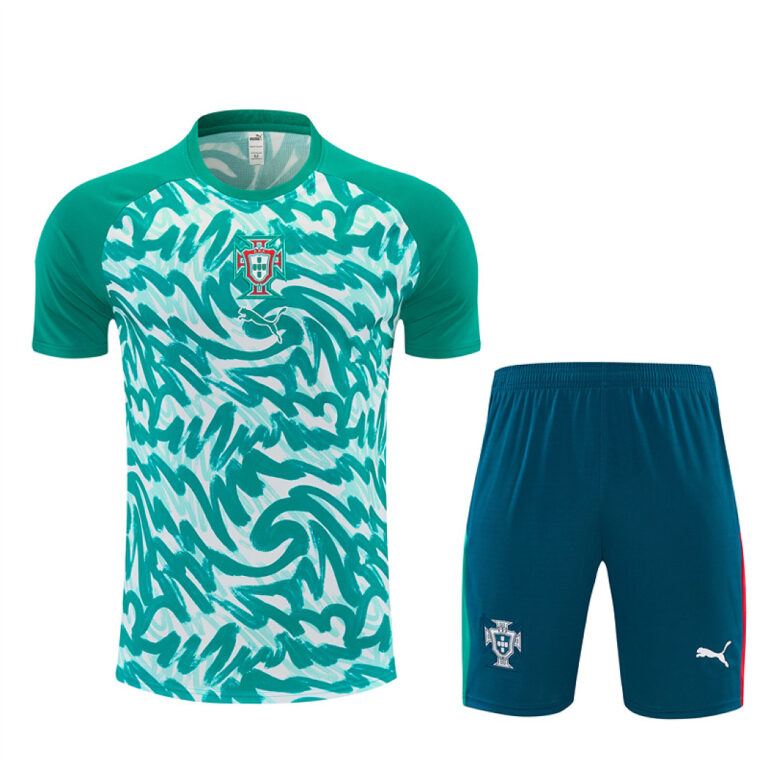 Mens Portugal 2026 World Cup Camo Green White Training Jersey