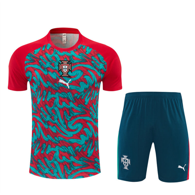 Mens Portugal 2026 World Cup Camo Red Green Training Jersey
