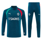 Mens Portugal 2026 World Cup Half-zip Dark Green Tracksuit