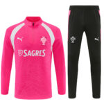 Mens Portugal 2026 World Cup Half-zip Pink Tracksuit