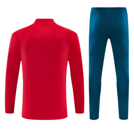Mens Portugal 2026 World Cup Half-zip Red Tracksuit