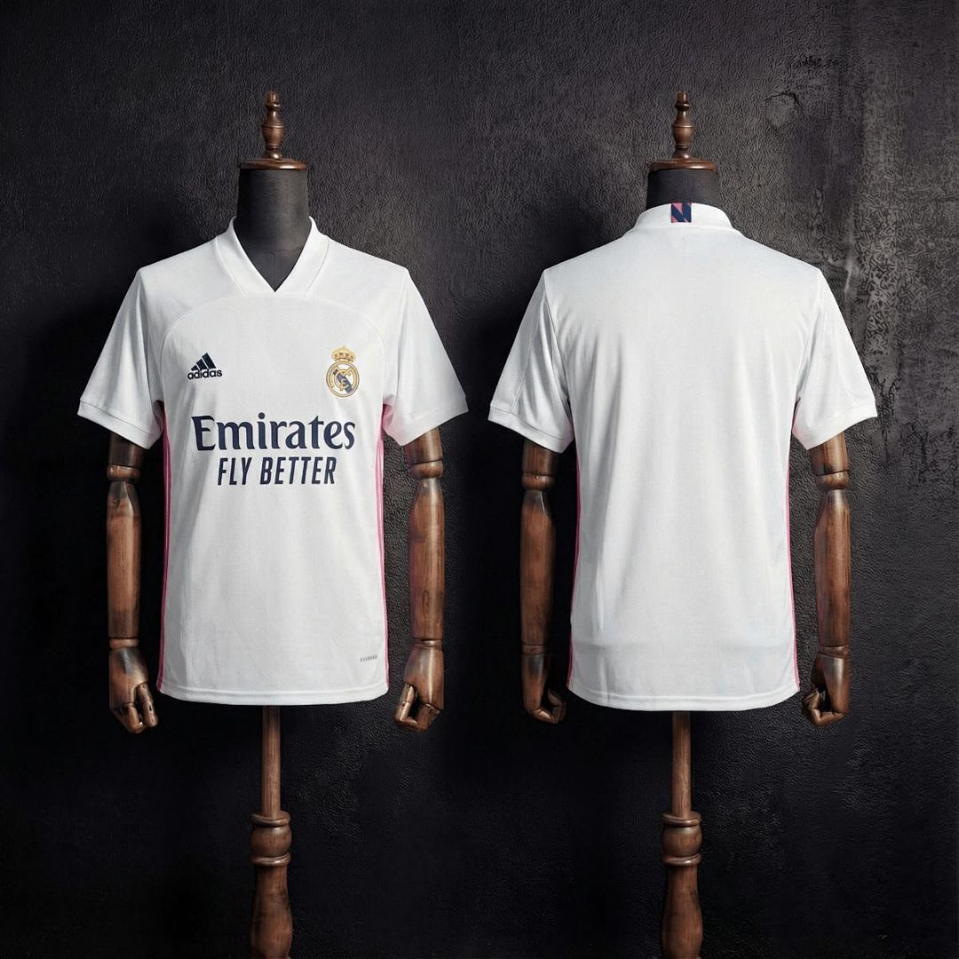 Mens Real Madrid 2020/21 Home Retro Style Jersey Mens Real Madrid 2020/21 Home Retro Style Jersey