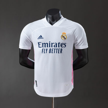 Mens Real Madrid 2020/21 Home Retro Style Jersey Player Version
