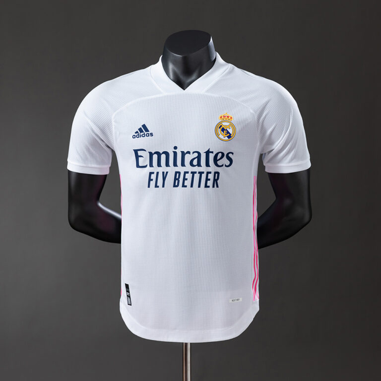 Mens Real Madrid 2020/21 Home Retro Style Jersey Player Version