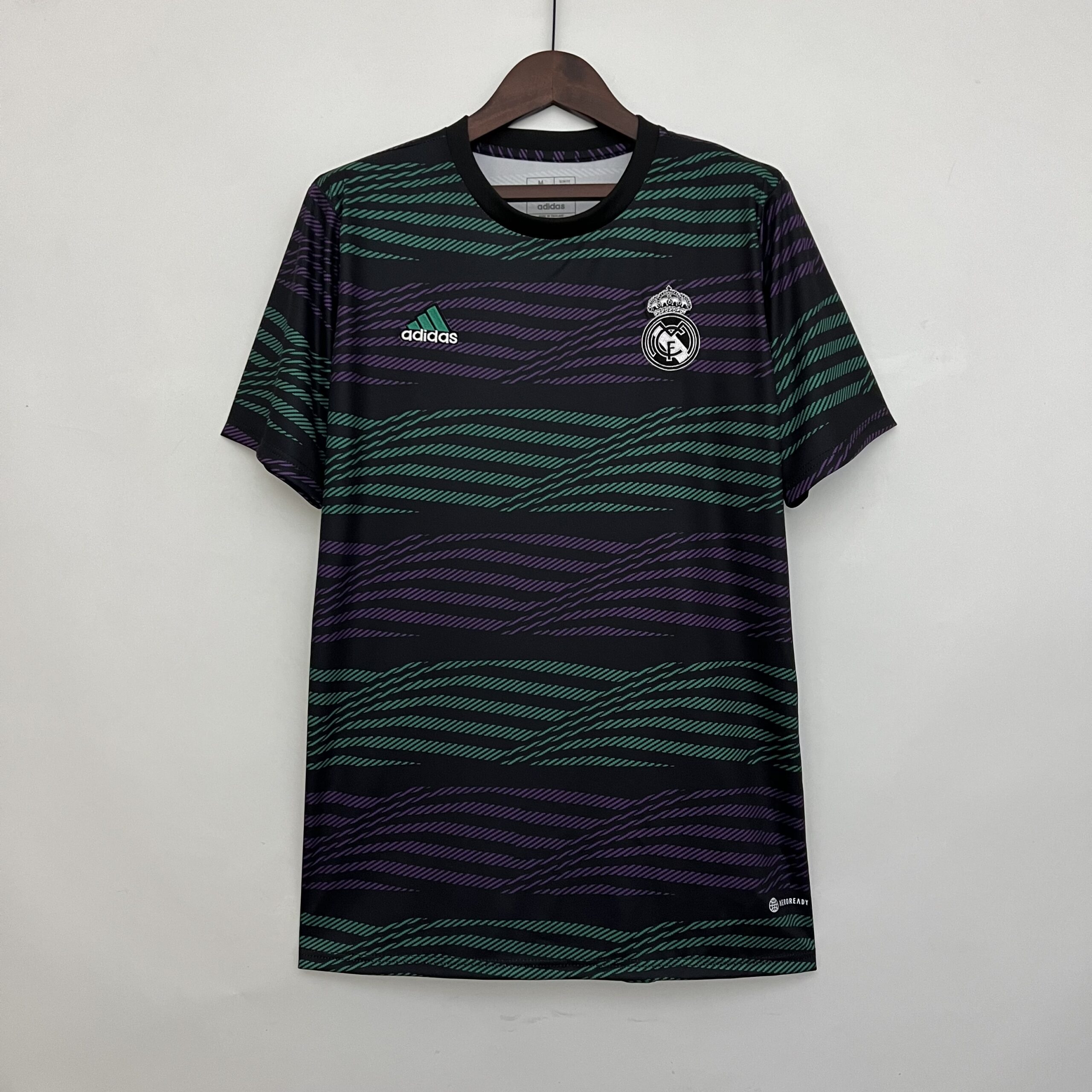 Mens Real Madrid 2023/24 suit black Training Jersey Mens Real Madrid 2023/24 suit black Training Jersey