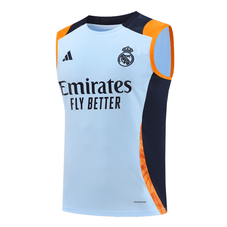 Mens Real Madrid 2024/25 Top Blue Training Vest