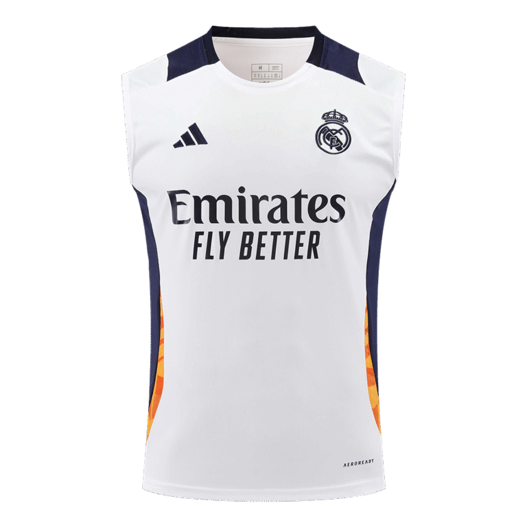 Mens Real Madrid 2024/25 Top White Training Vest