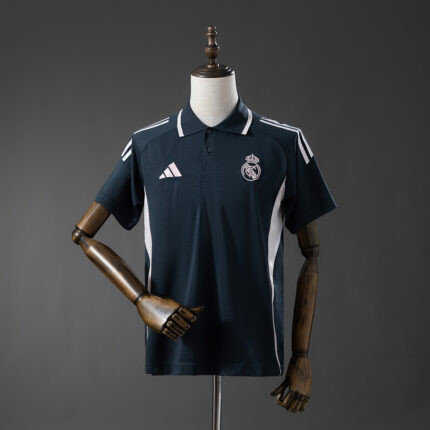 Mens Real Madrid 2025/26 Black Polo