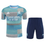 Mens Real Madrid 2025/26 Blue and Gray Training Jersey