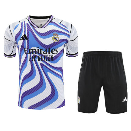 Mens Real Madrid 2025/26 blue and white Training Jersey