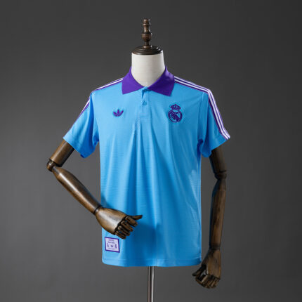 Mens Real Madrid 2025/26 Blue Polo