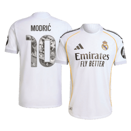 Mens Real Madrid 2025/26 Home Jersey – Modric 10 Player Version