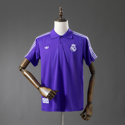 Mens Real Madrid 2025/26 Purple Polo