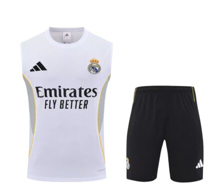 Mens Real Madrid 2025/26 White Training Vest