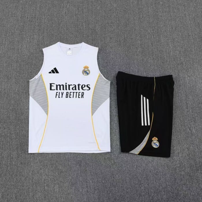 Mens Real Madrid 2025/26 White Training Vest