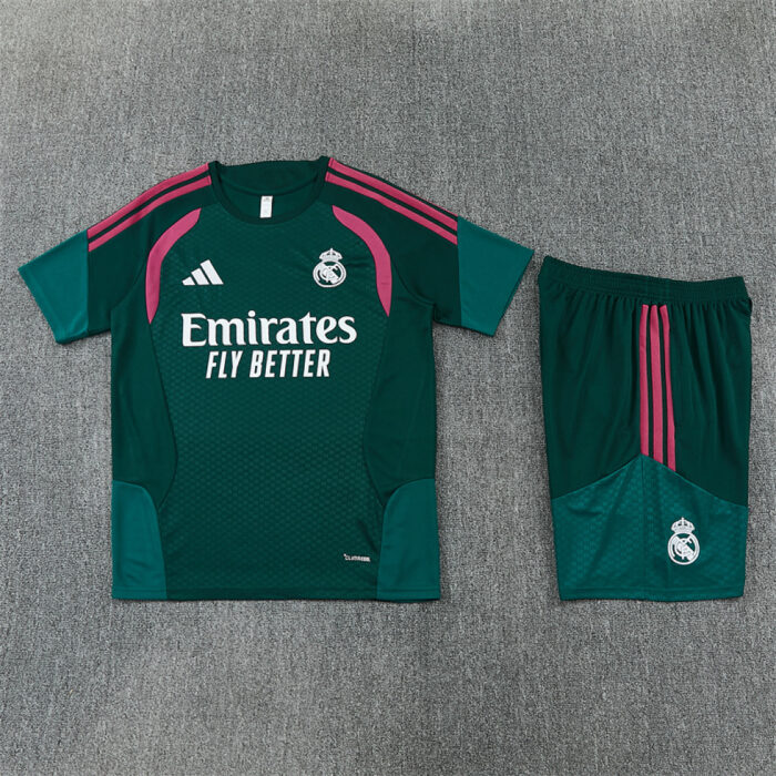 Mens Real Madrid 2026/27 Green Suit Training Jersey