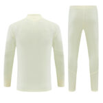 Mens Real Madrid 2026/27 Half-zip Beige Tracksuit