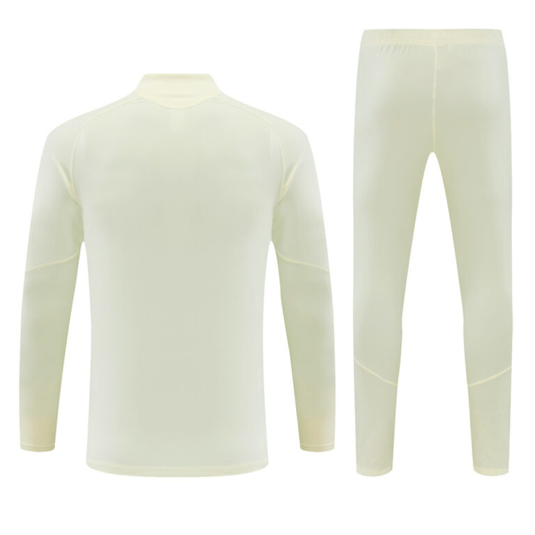 Mens Real Madrid 2026/27 Half-zip Beige Tracksuit