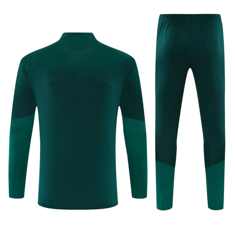 Mens Real Madrid 2026/27 Half-zip Dark Green Pink Tracksuit
