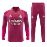 Mens Real Madrid 2026/27 Half-zip Pink Tracksuit