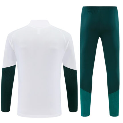 Mens Real Madrid 2026/27 Half-zip White Green Tracksuit